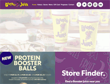 Tablet Screenshot of boosterjuice.com